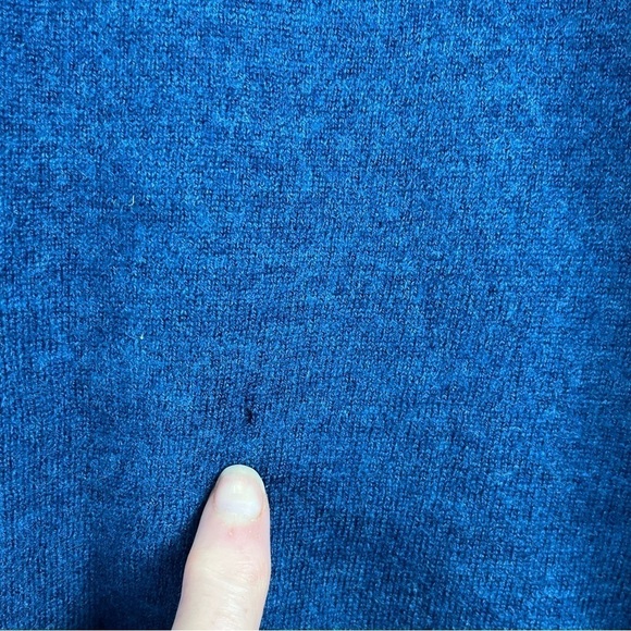 HART SCHAFFNER MARX Fine Merino Wool Sweater Blue V-Neck XL - Picture 11 of 13